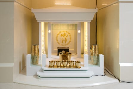 ชุดเครื่องไหว้ Aviva Spirit Modern Luxury Stainless 304 ชุบ Titanium บูชาสิ่งศักดิ์สิทธิ์ สี Gold ไซส์ S_2